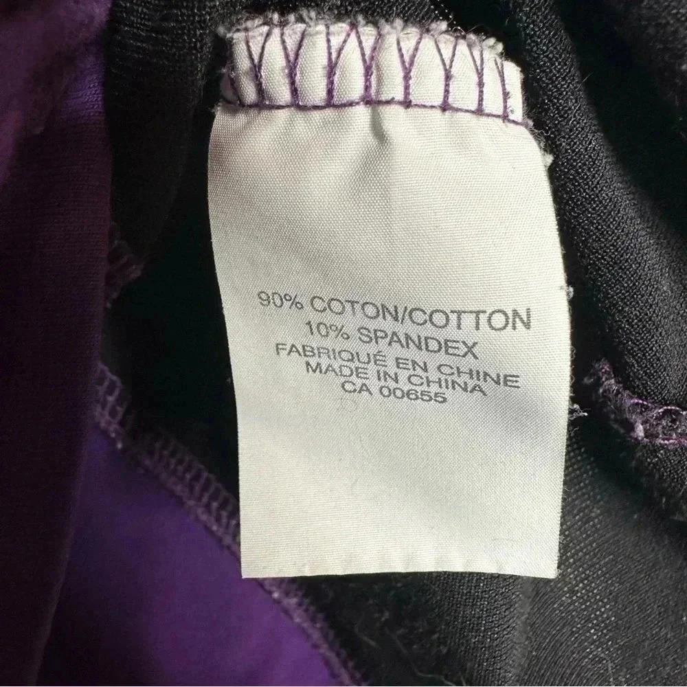 Smart Set Sweatshirt Zip Up Purple & Black  Size Small - Picture 10 of 16